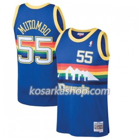 Dres Denver Nugget Dikembe Mutombo 55 Hardwood Classics Tamnoplav Swingman